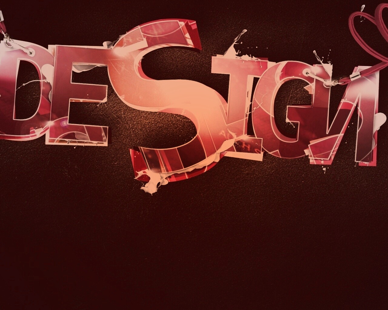 Надпись Design обои