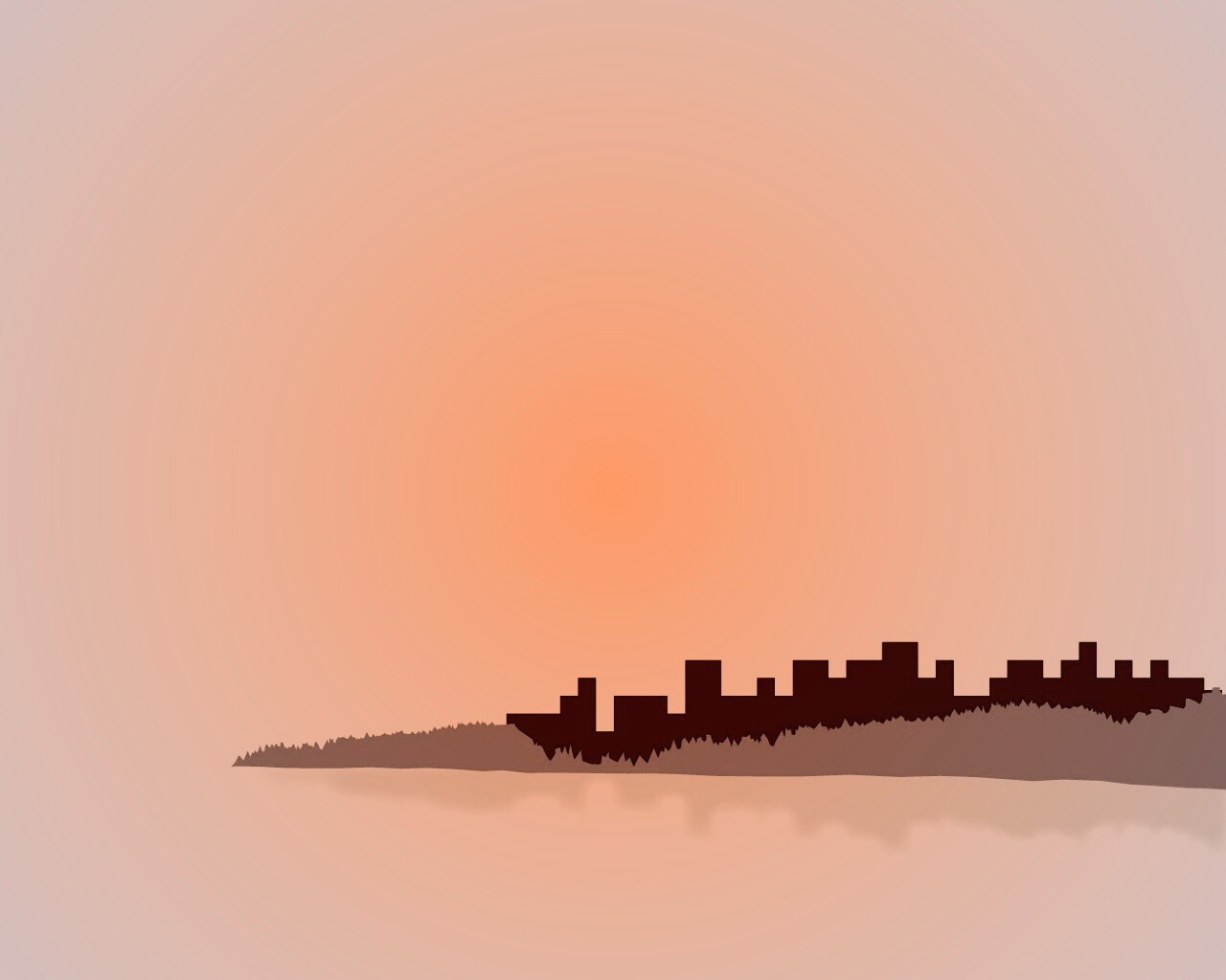 Векторный город обои