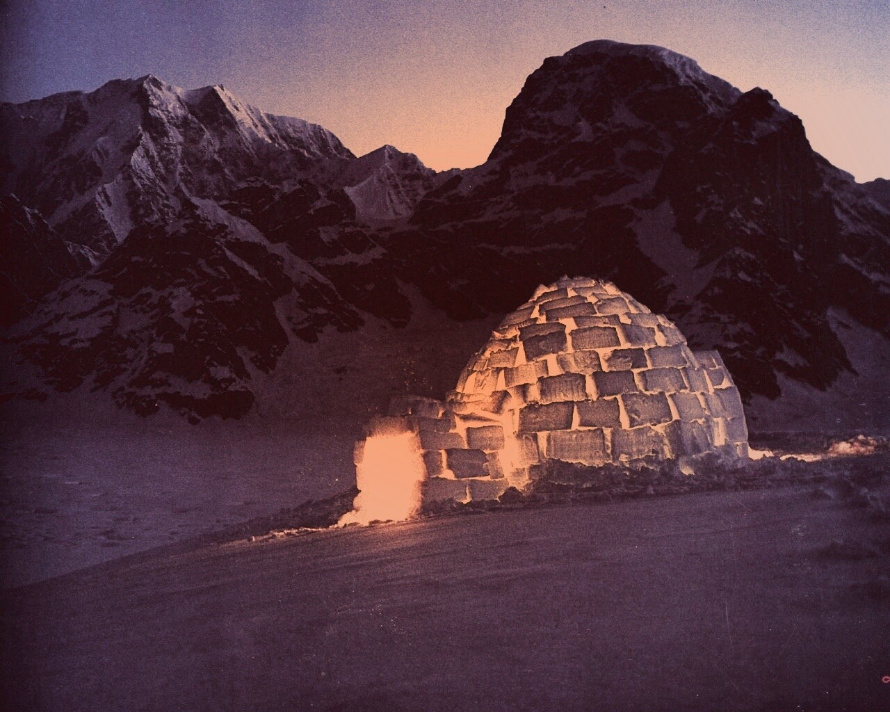 Иглу изо льда обои