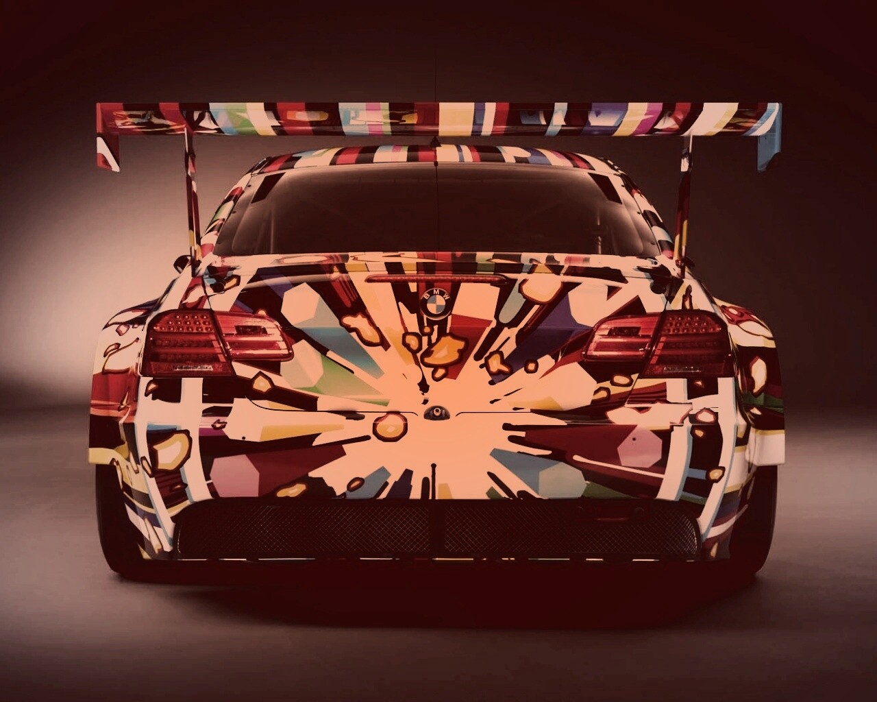 BMW  в сумасшедшем окрасе обои