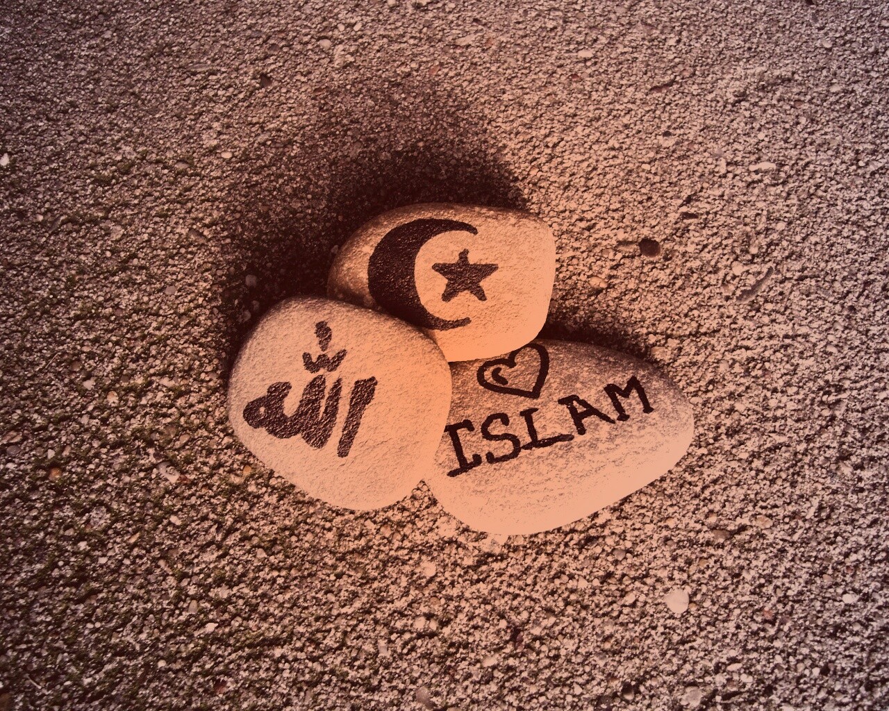 Религия на камнях обои