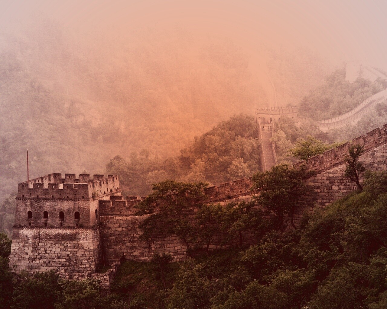 Великая китайская стена обои