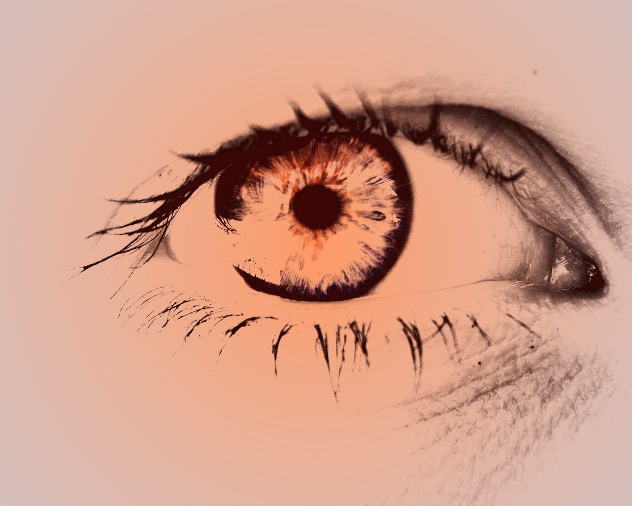 Широко раскрытые глаза обои