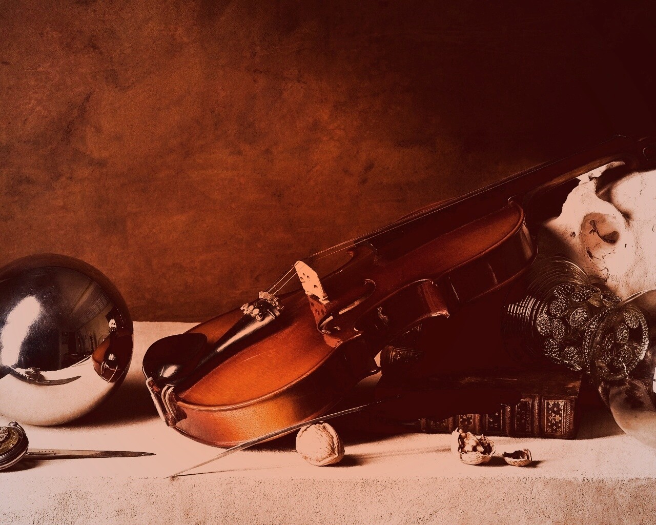 Композиция со скрипкой обои