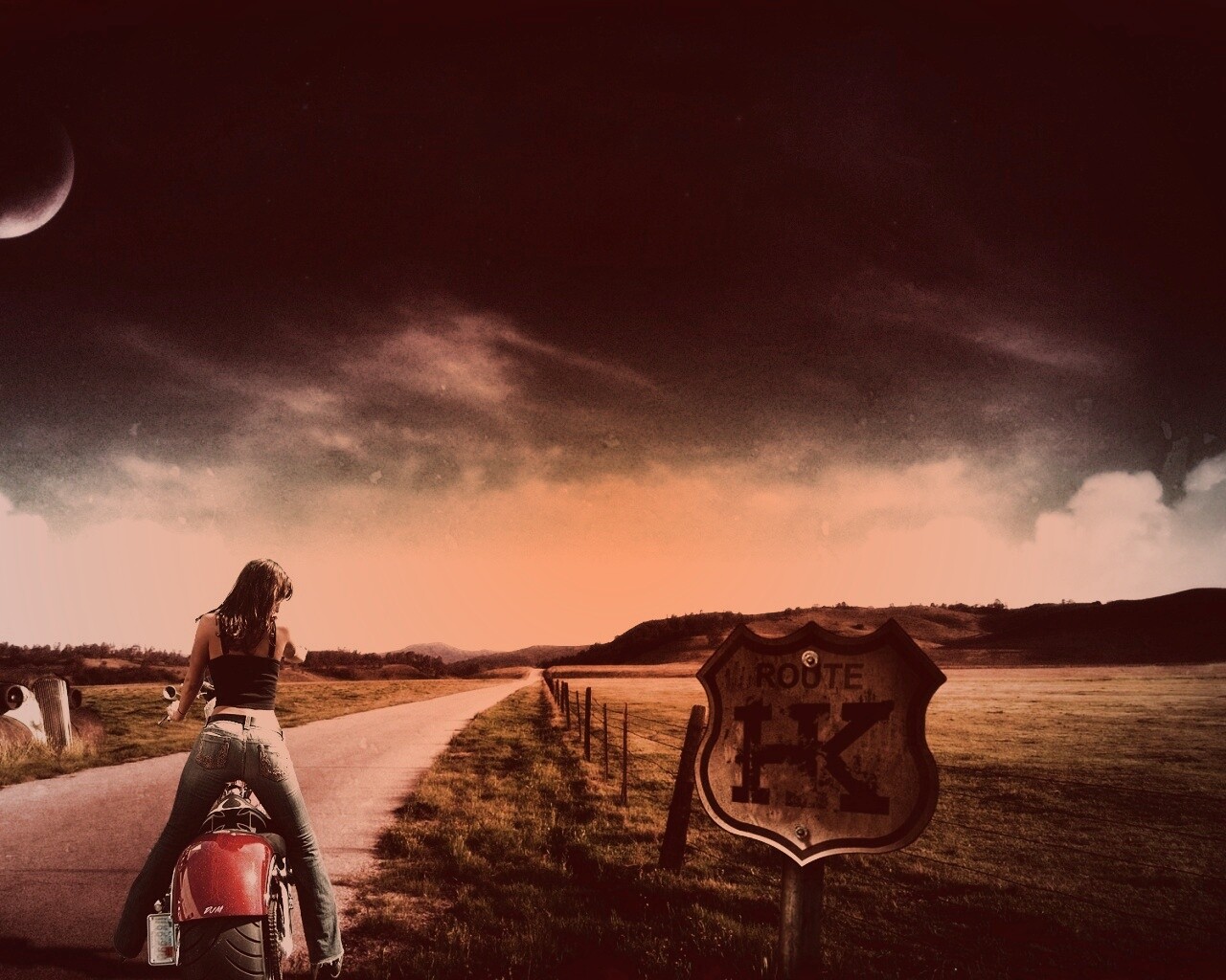 Путешествие на мотоцикле обои