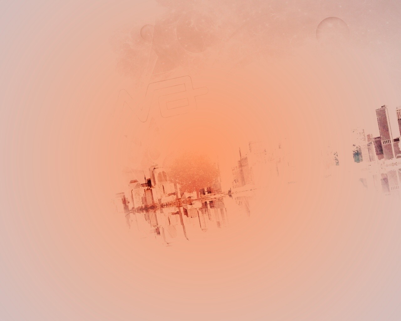 Абстрактный город обои