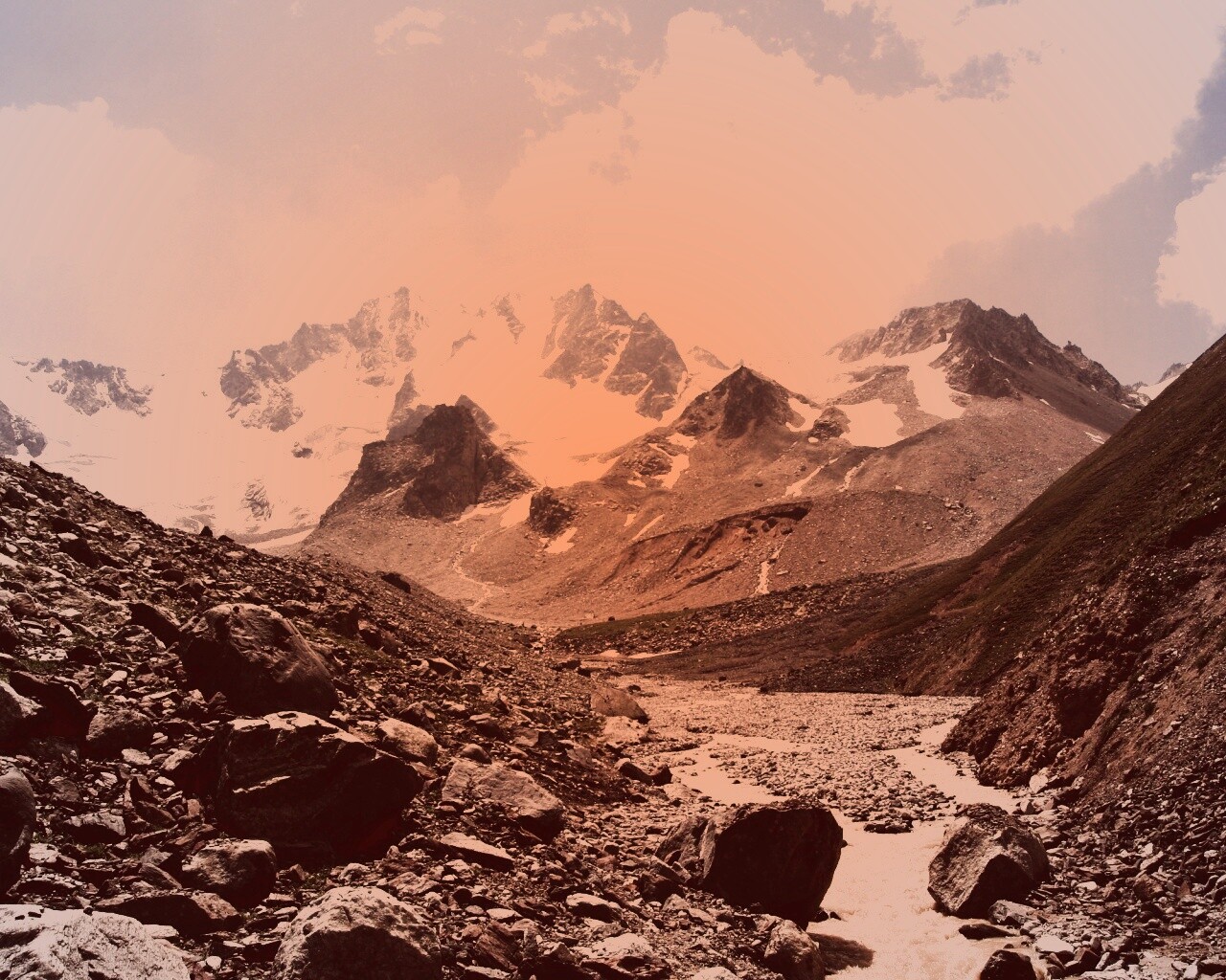 Горный пейзаж обои