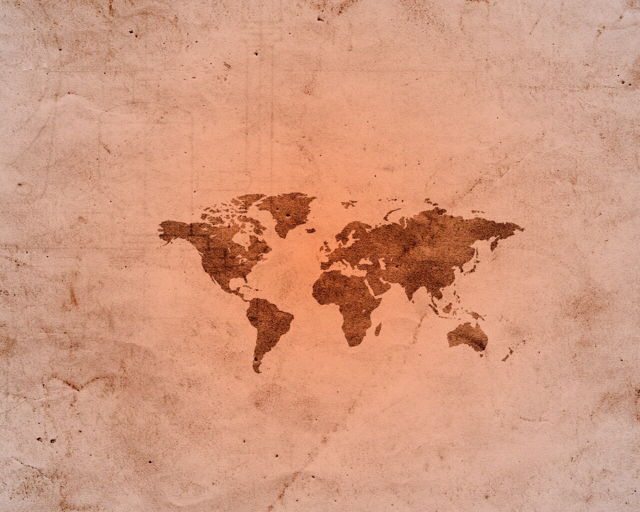 Карта мира на старой бумаге обои
