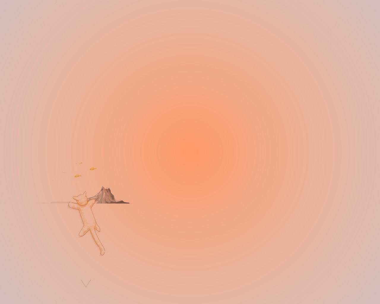 Кот прыгает на аквариум обои