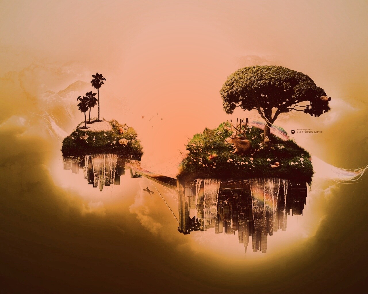 Парящие острова обои