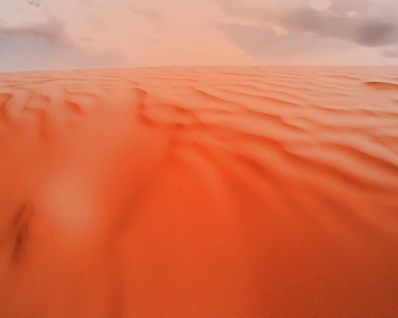 Оранжевые пески пустыни обои