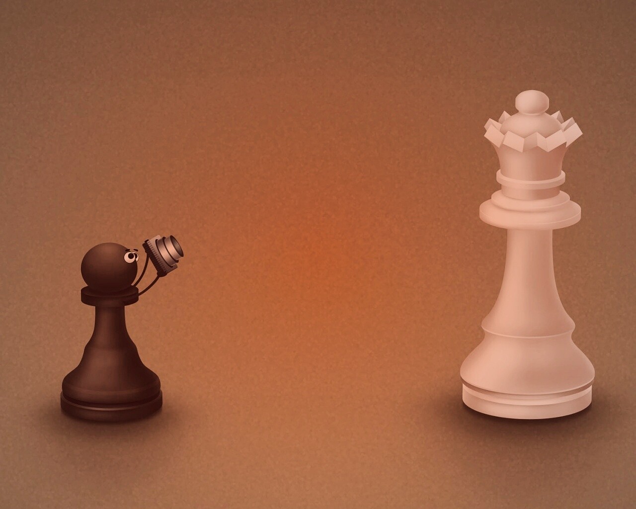 Пешка фотографирует короля обои