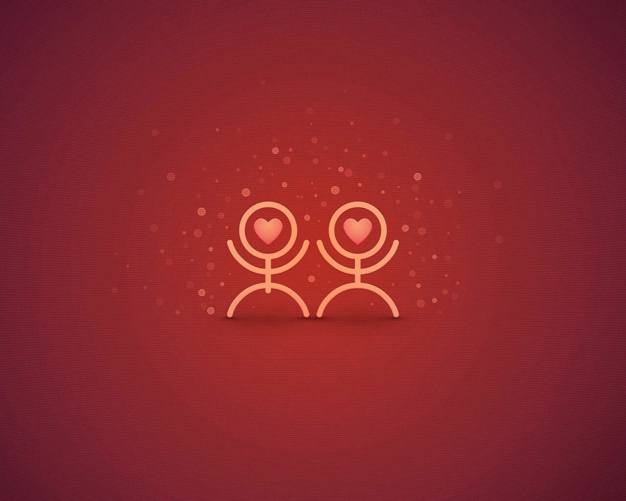 Влюблённые человечки обои