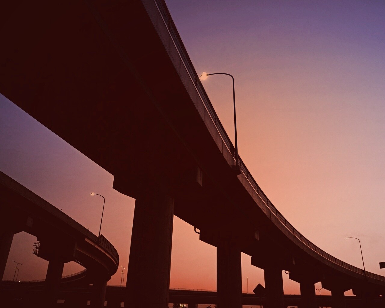 Дорожная развязка обои