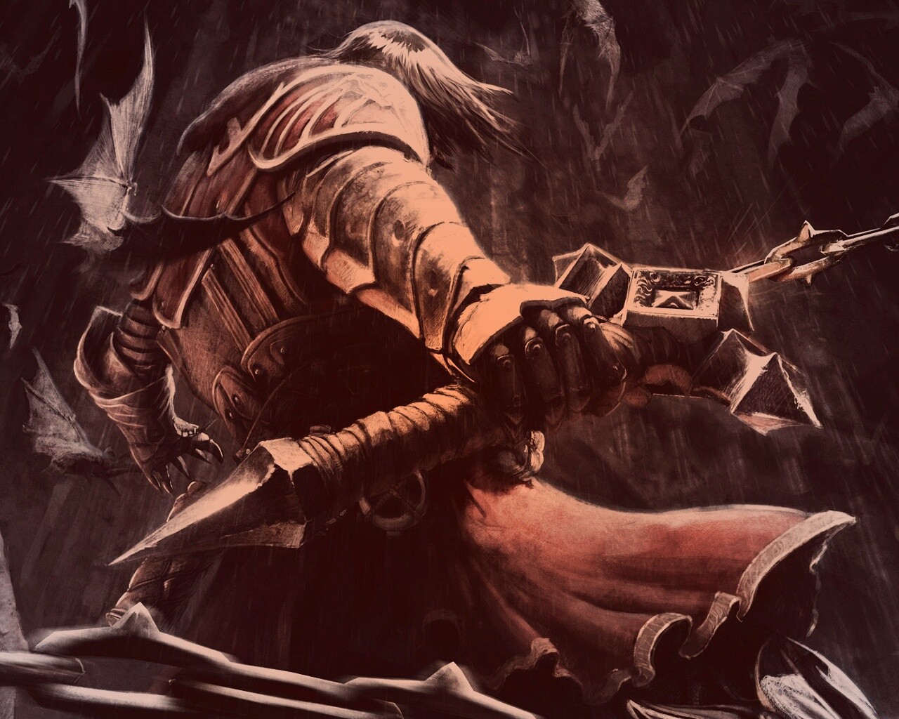 Воин с булавой обои