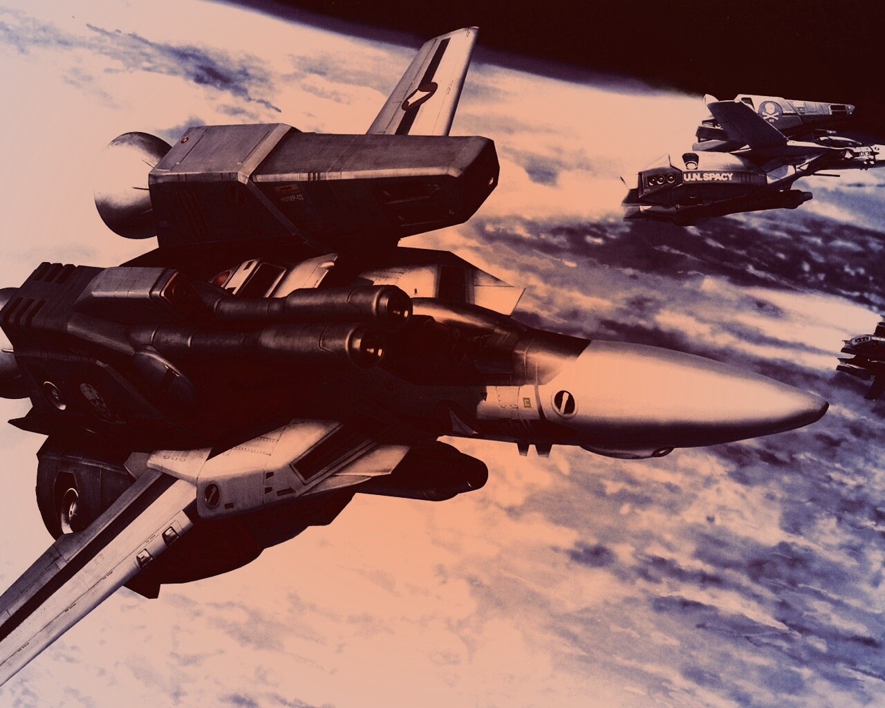 Эскадрилия легких космических истребителей обои