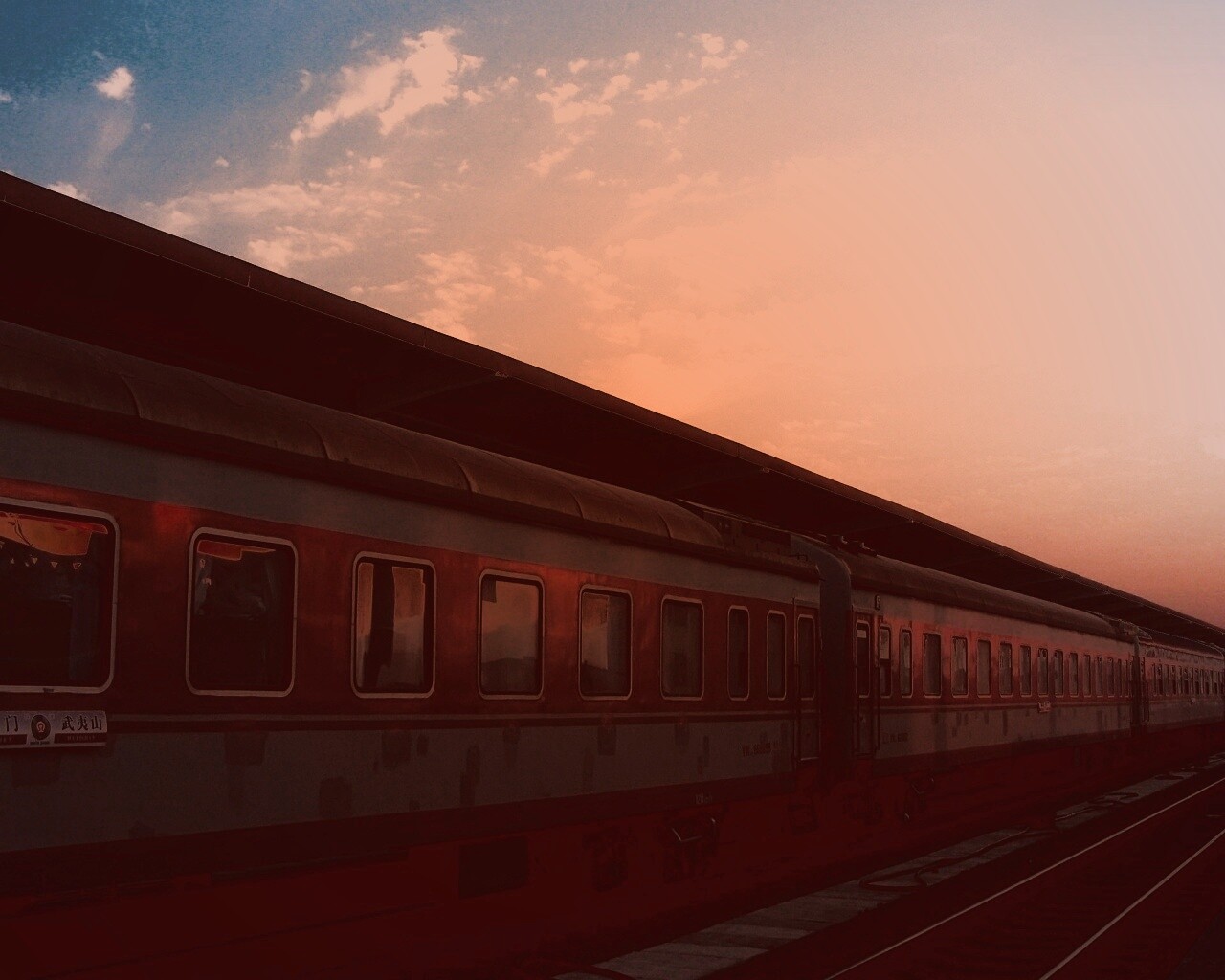 Пассажирский состав обои