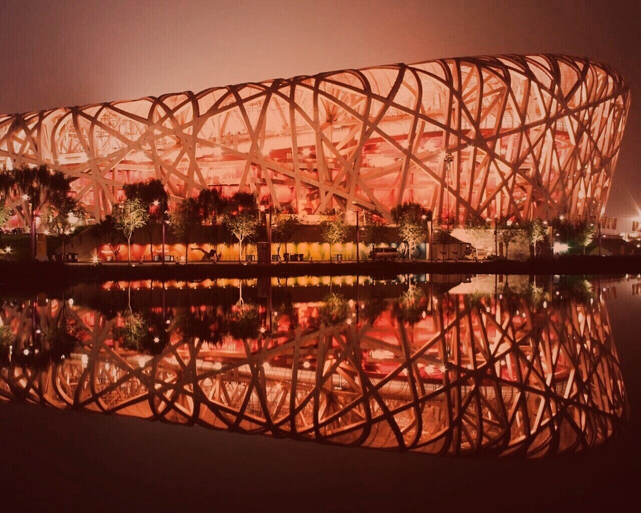 Олимпийский стадион Birds Nest обои