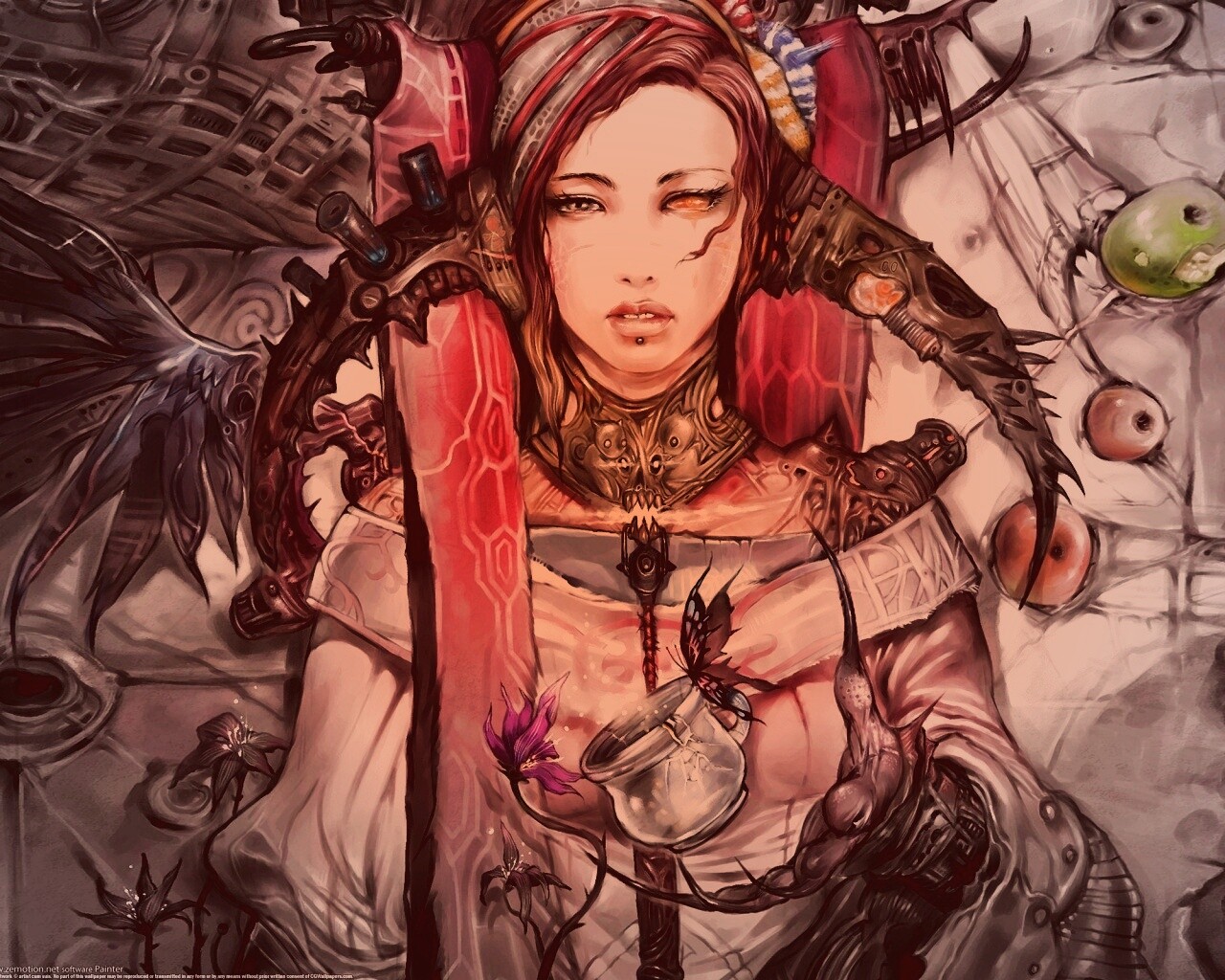 Странная девушка обои