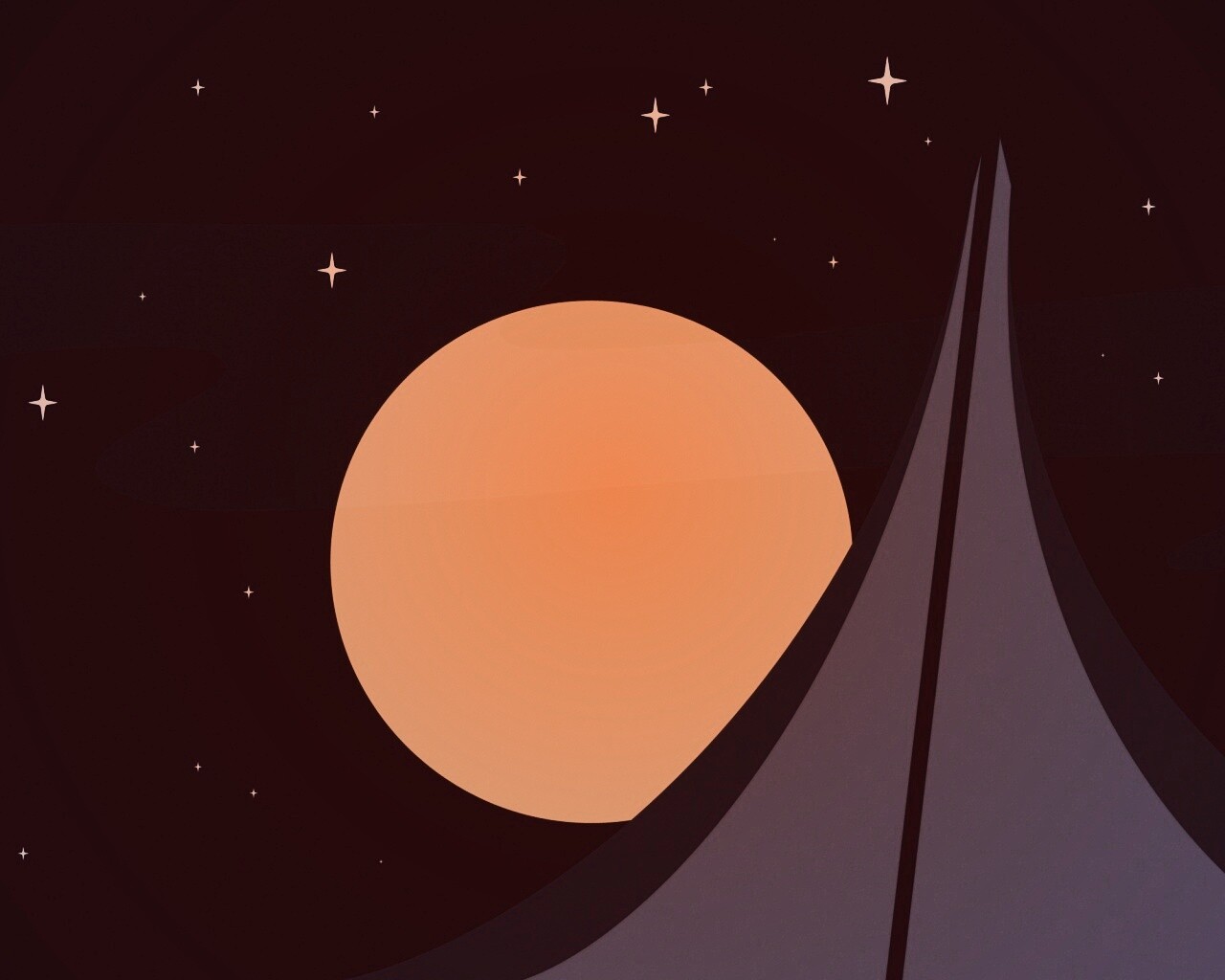 Полная луна обои