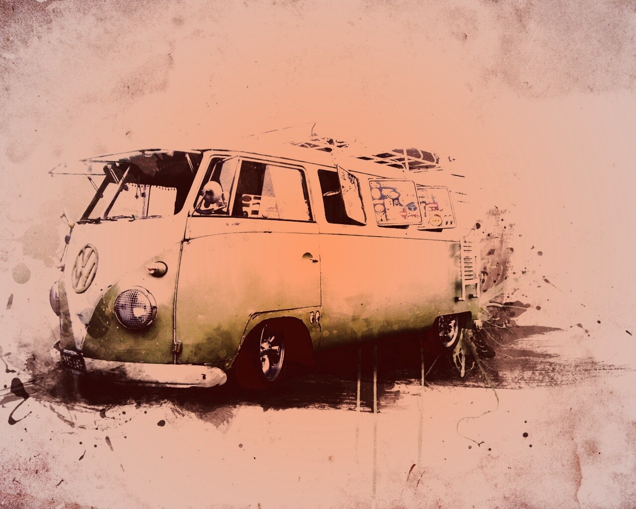 Фольксваген 56 года - лучший фургон для путешествий обои