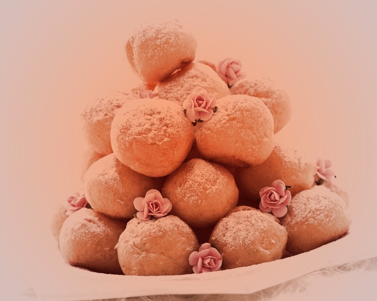 Круглые пироженки обои