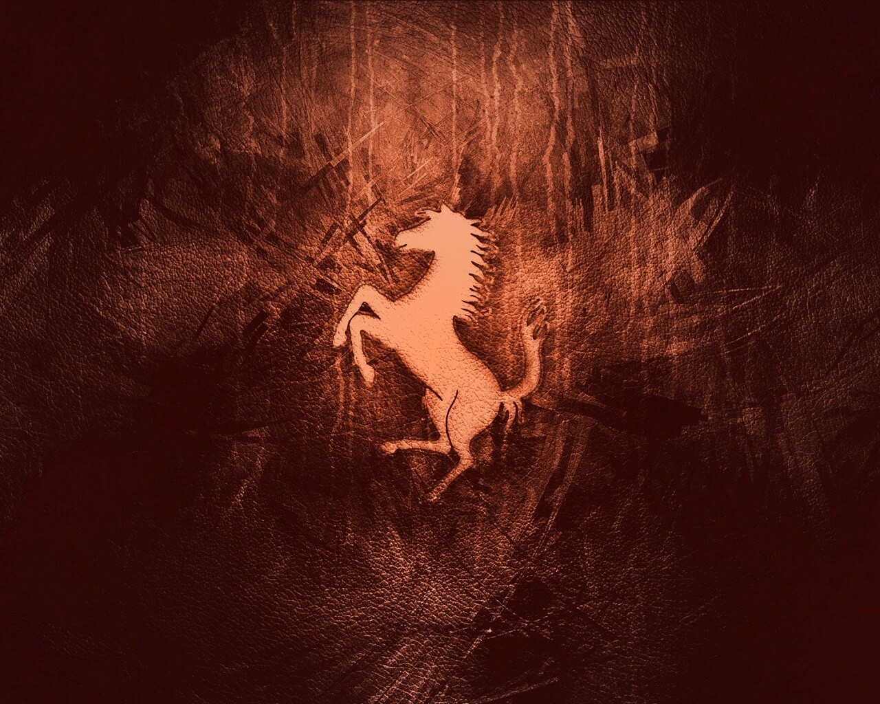 Конь из песка обои