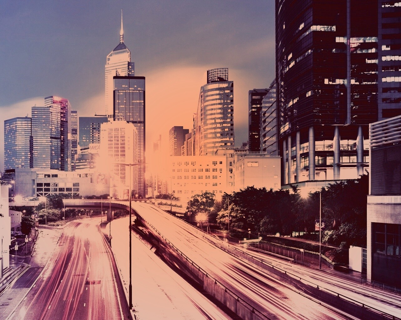 Огни Гонконга обои