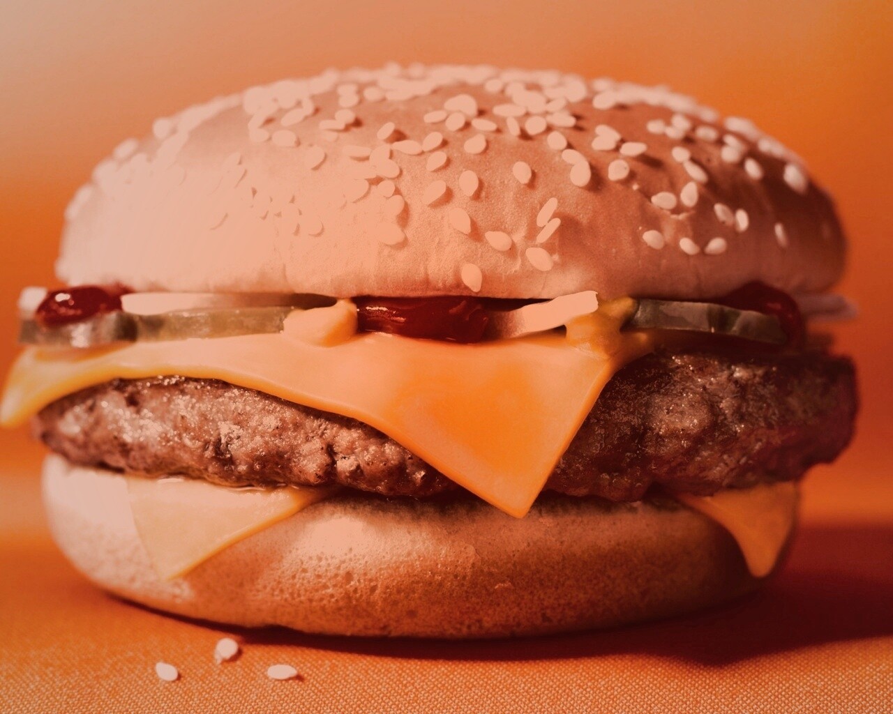 Сочный чизбургер обои