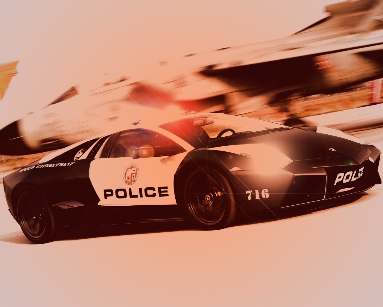 Полицейска Lamborghini из NFS обои