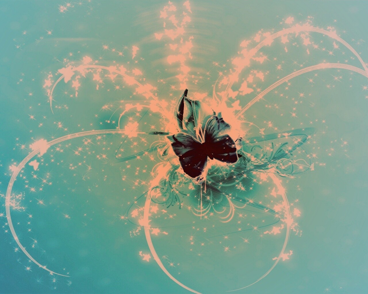 Волшебная бабочка обои