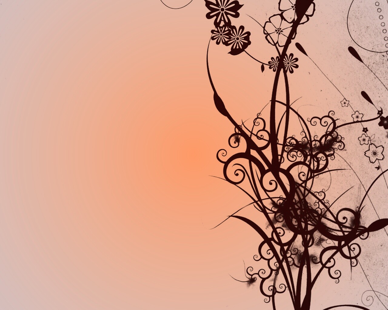 Фон с красивым черным узором обои