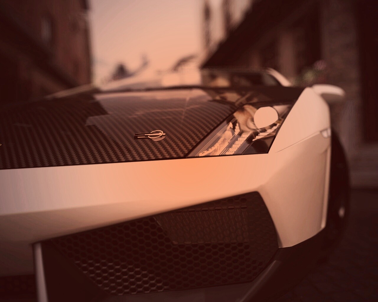 Lamborghini с карбоновым багажником обои