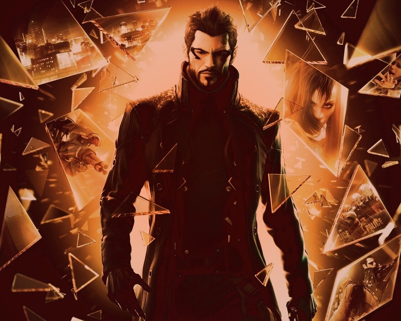 Адам Дженсен из Deus Ex : Human Revolution обои