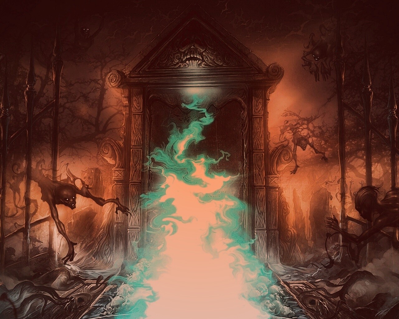 Демонические врата обои