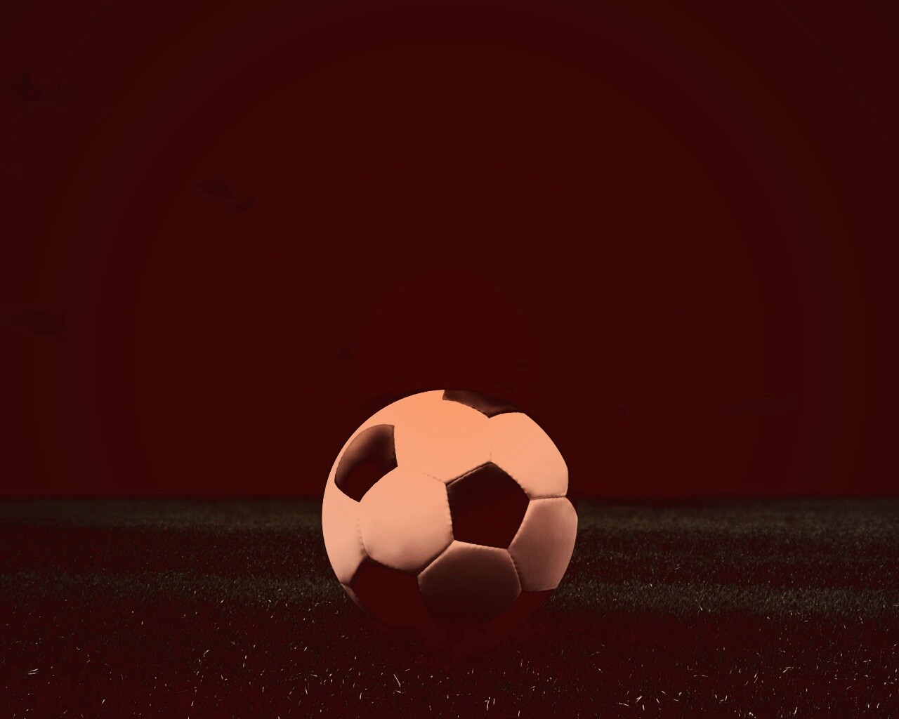 Футбольный мяч на темном поле обои
