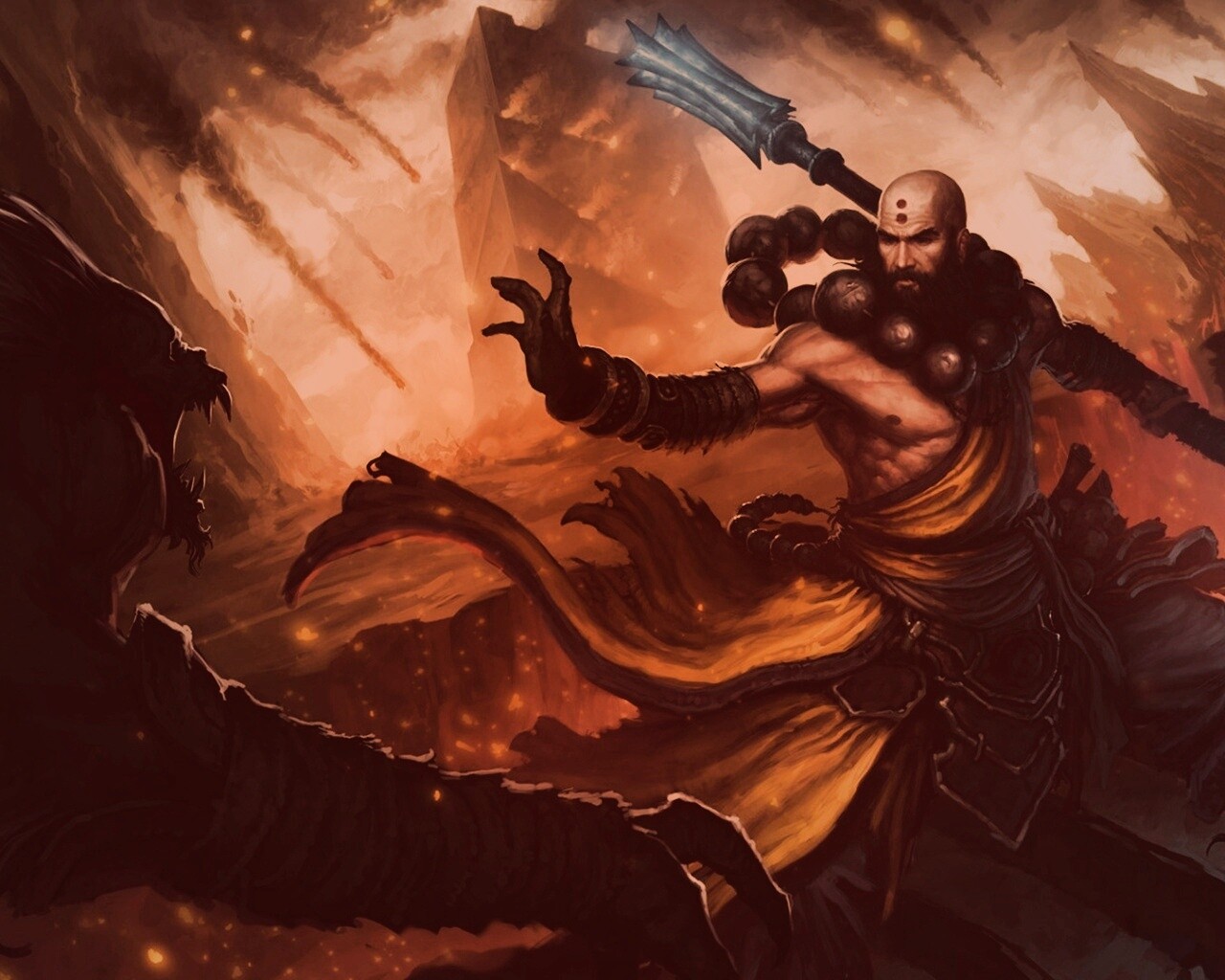 Монах из Diablo 3 обои