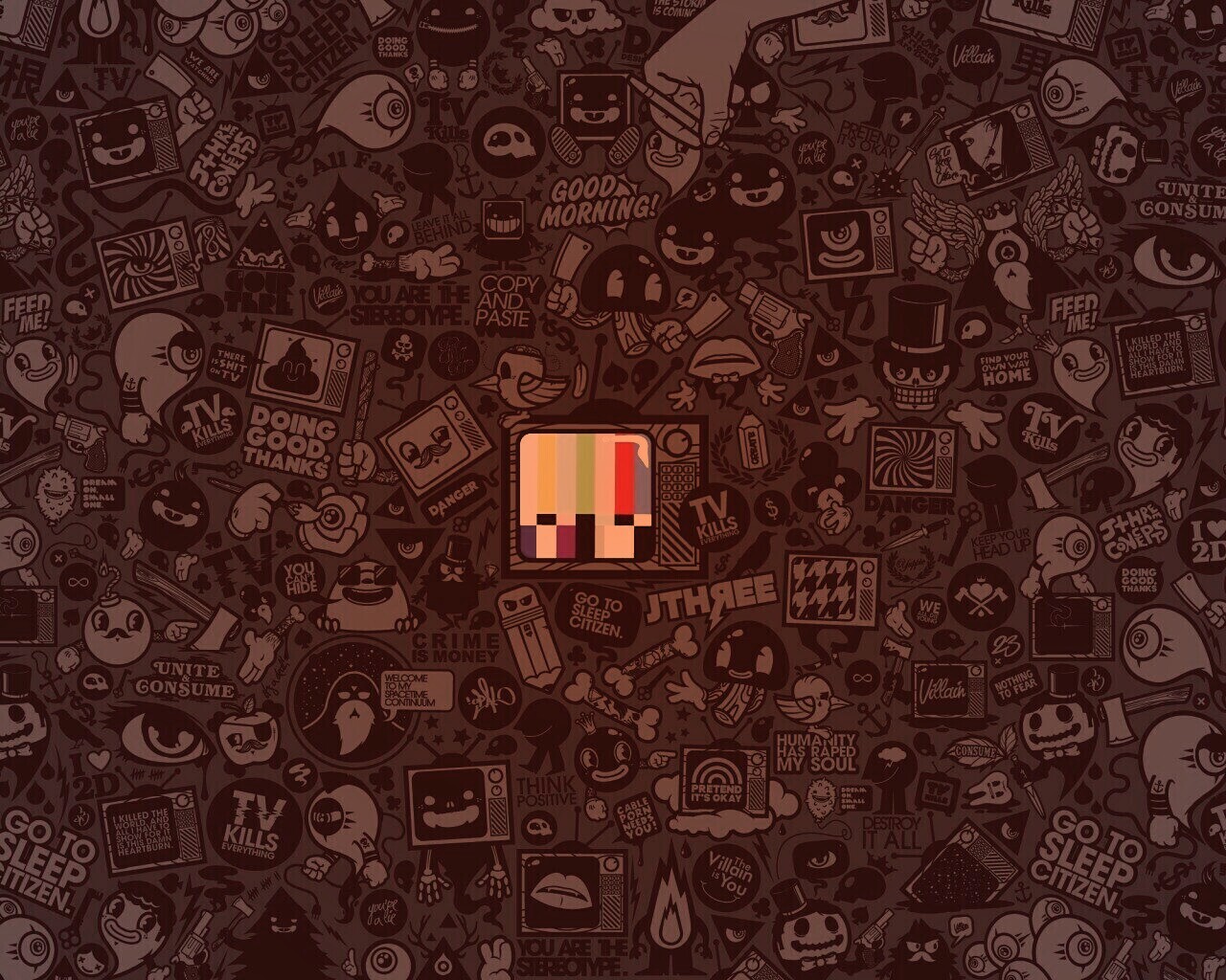 Телевидение убивает всё! обои