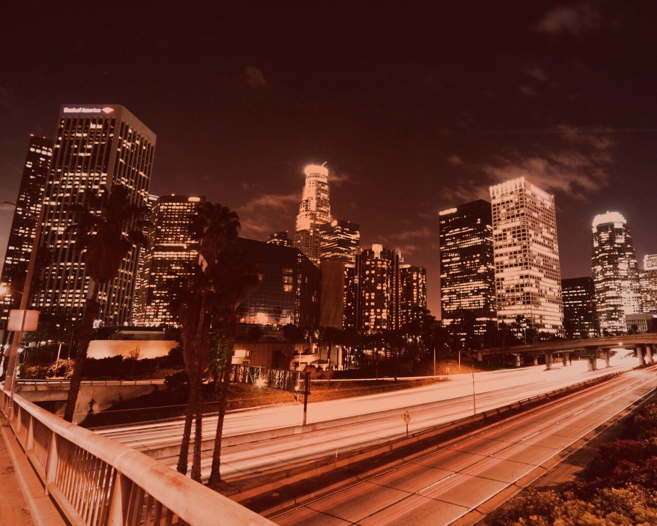 Ночной город обои