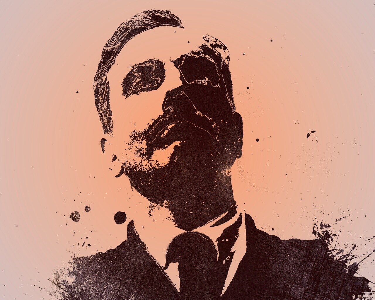 Мужчина в костюме обои