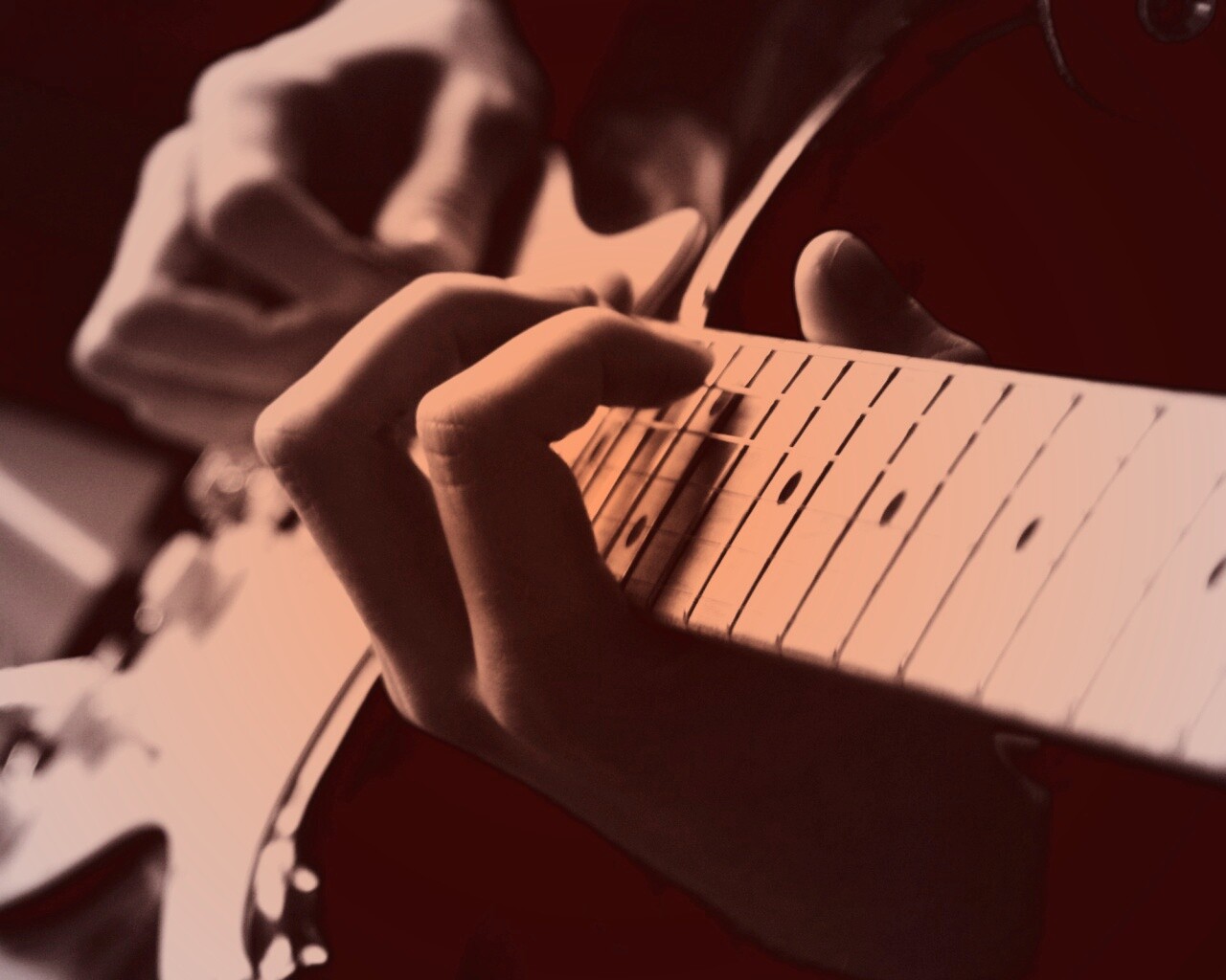 Игра на гитаре обои