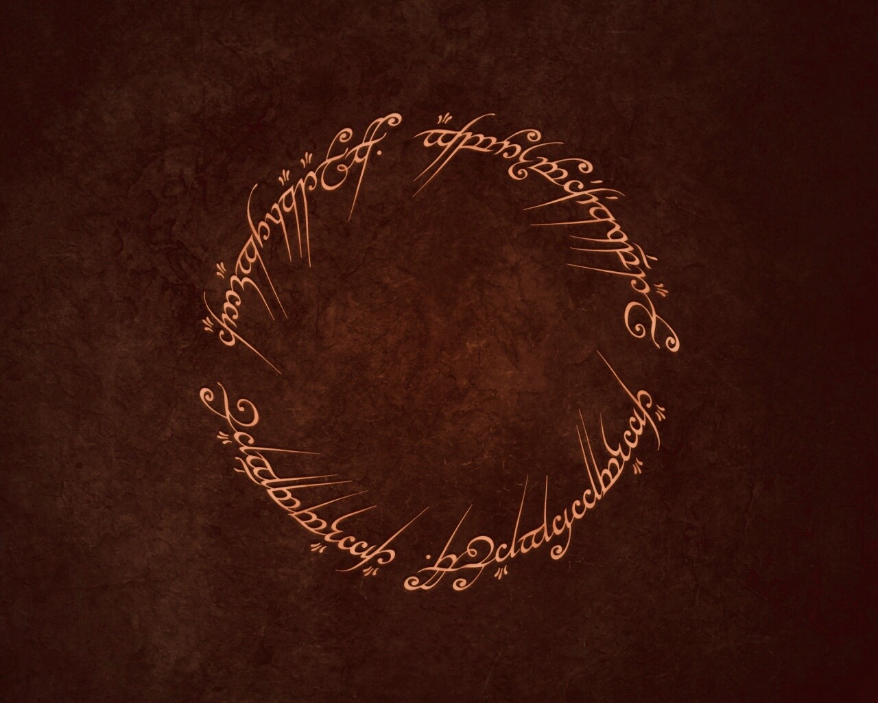 Кольцо всевластья - узор обои