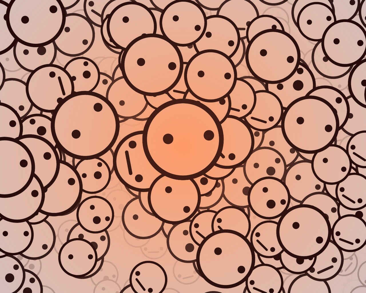 Фон из смайликов обои