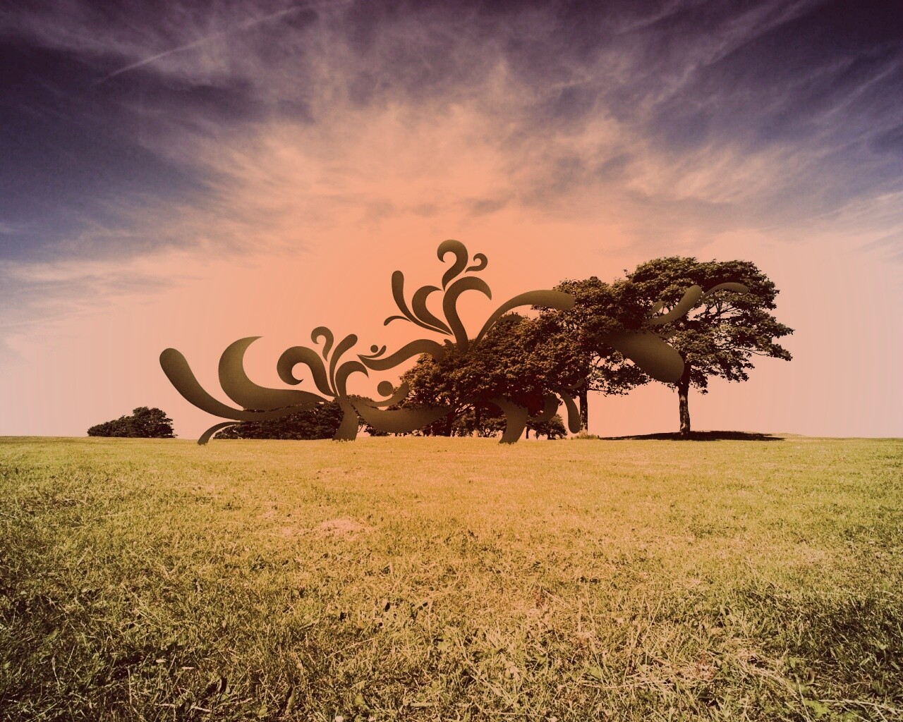 На равнине обои