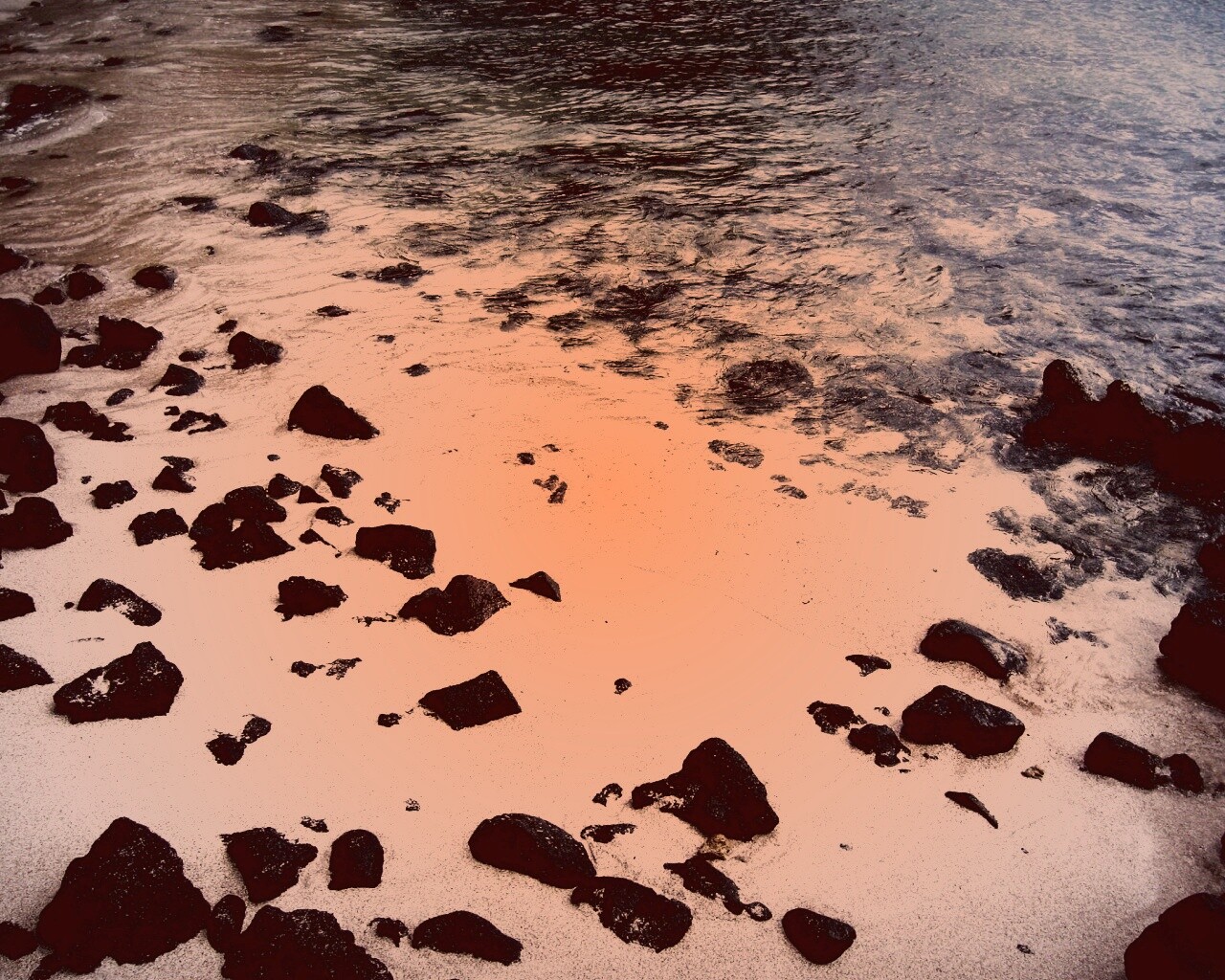 Каменистый берег обои