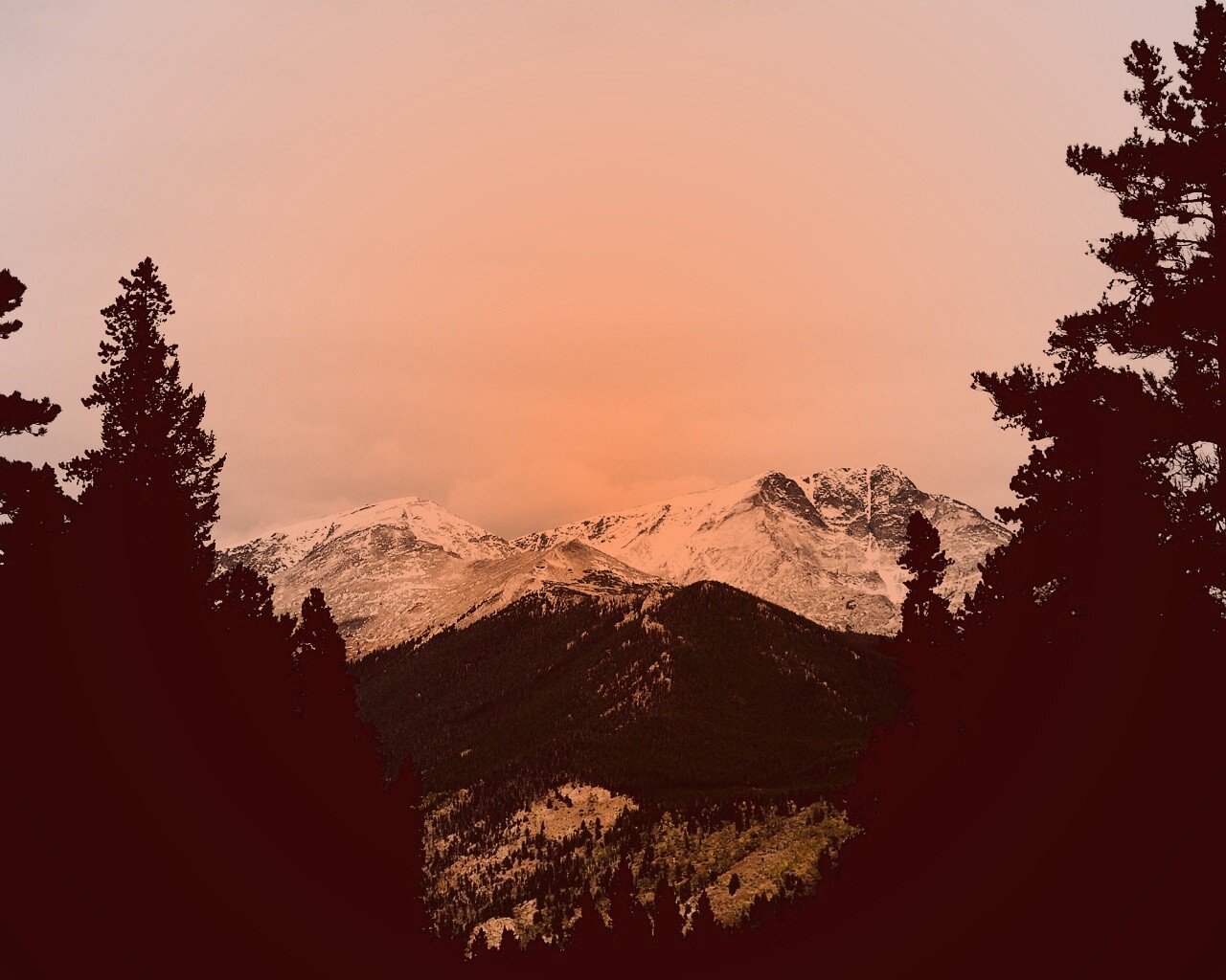 Вид на горы обои