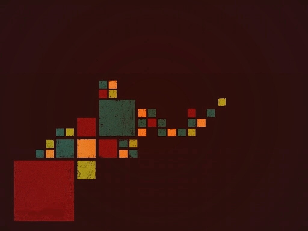 Цветные кубы обои