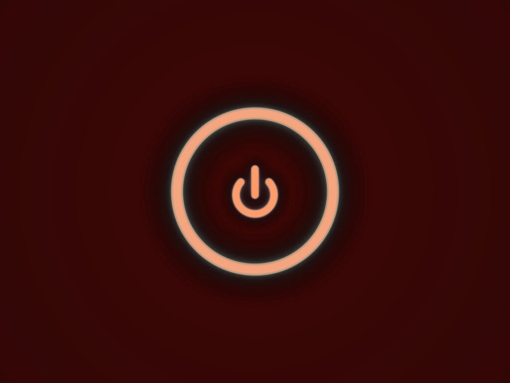 Горящая кнопка запуска обои