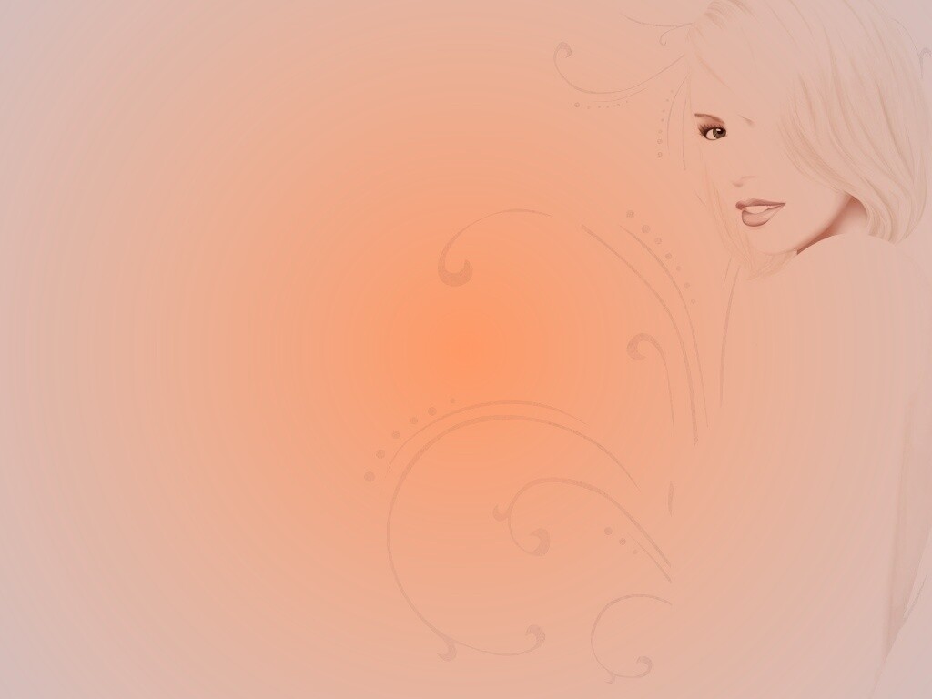 Нарисованная блондинка обои