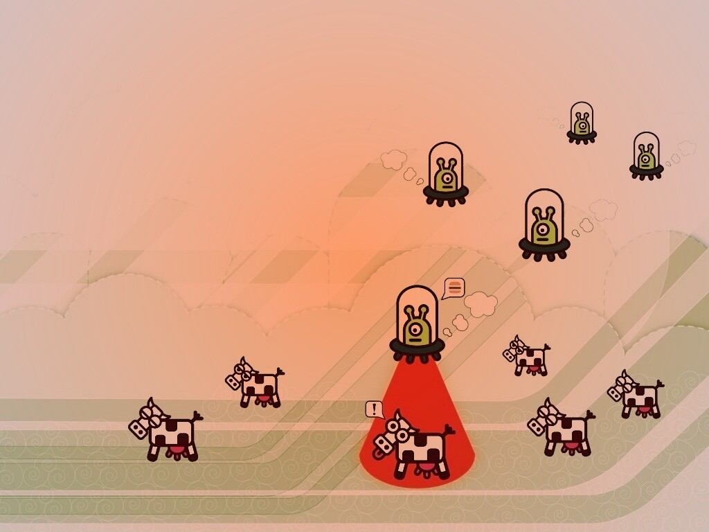 Пришельцы воруют коров обои